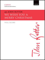 We Wish You a Merry Christmas Score choral sheet music cover